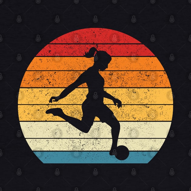 Soccer Girl Vintage Retro 70's and 80's by HammerSonic